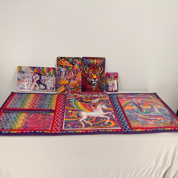 Lisa Frank Trifold Pegasus Artwork, Puzzle & Stickers Organizer Set - Picture 4 of 8